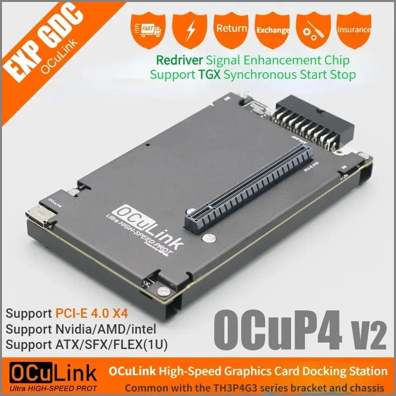 Oculink Egpu Mini Pc - قاعدة توصيل وحدة معالجة الرسومات OCuP4V2