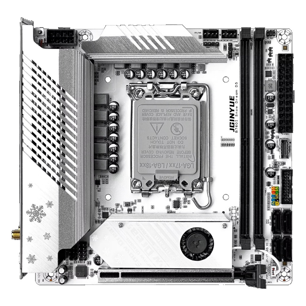 لوحة أم JGINYUE B760i-Snow Dre - مراجعة Lga1700 Itx Motherboard Ddr5 وسعره