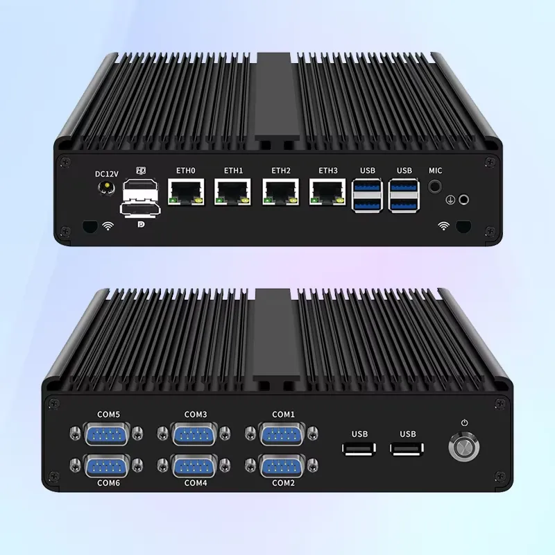 كمبيوتر صناعي صغير بدون مروحة، - مراجعة Fanless Industrial Pc Rs485 Core I7 وسعره
